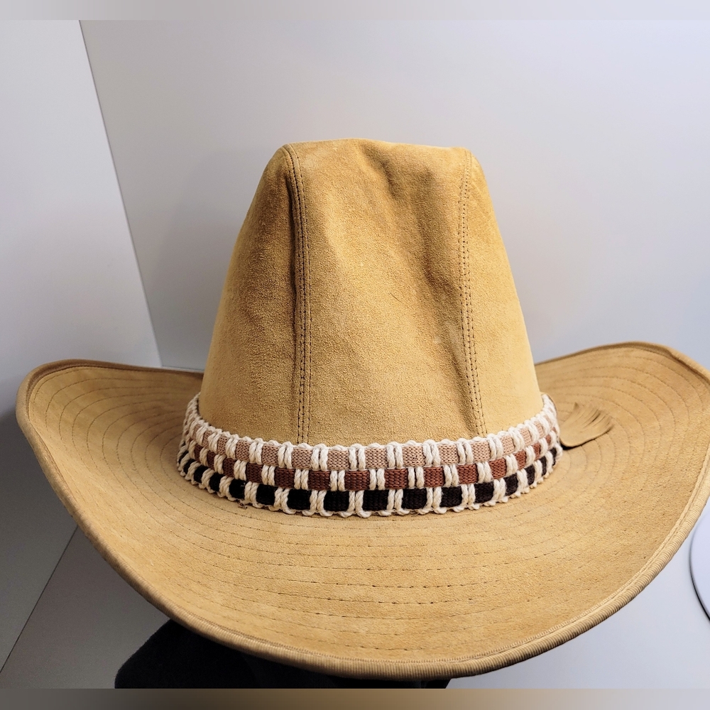 Vintage 1970s Suede Western Cowboy Hat -Excellent Condition